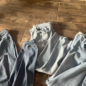 3 pairs of jeans